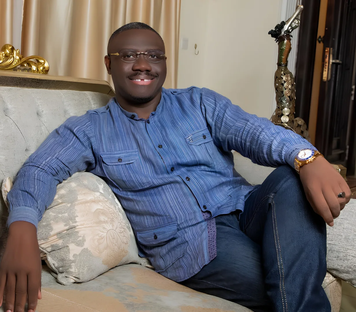 Alhaji Abu Sesay — homepage hero Official portrait featured on the homepage of alhajiabusesay.com.